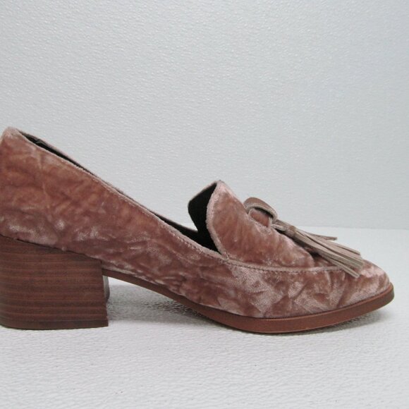 Rebecca Minkoff Edie Berry Velvet Tassel Loafers 7M - Picture 4 of 9